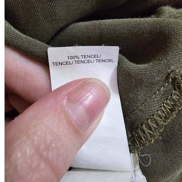 Lucky Brand Olive Sleeveless Cinched Waist Gorpcore Utility Vest Sz S - Picture 8 of 10